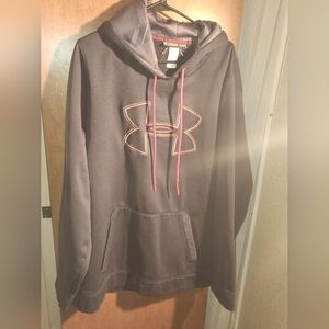 Under Armour Black Hoodie with Red Accents